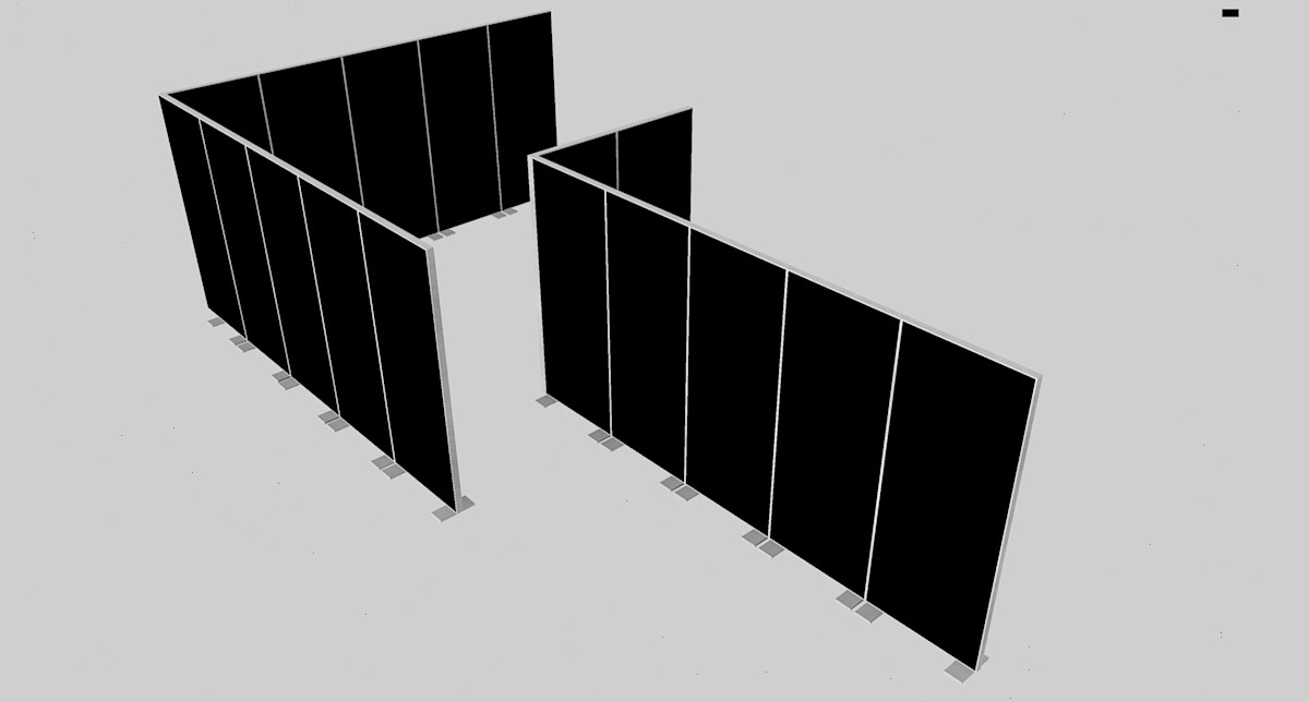 Rent a Tall Aluminium Room Divider in Berlin – Partition Wall Hire Rent a Tall Aluminium Room Divider in Berlin – Partition Wall Hire