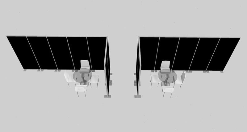 Rent a Tall Aluminium Room Divider in Berlin – Partition Wall Hire Rent a Tall Aluminium Room Divider in Berlin – Partition Wall Hire