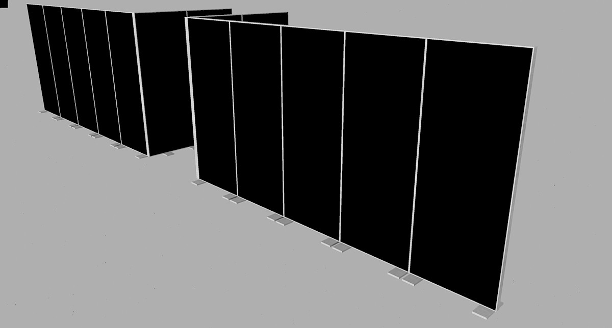 Rent a Tall Aluminium Room Divider in Berlin – Partition Wall Hire Rent a Tall Aluminium Room Divider in Berlin – Partition Wall Hire