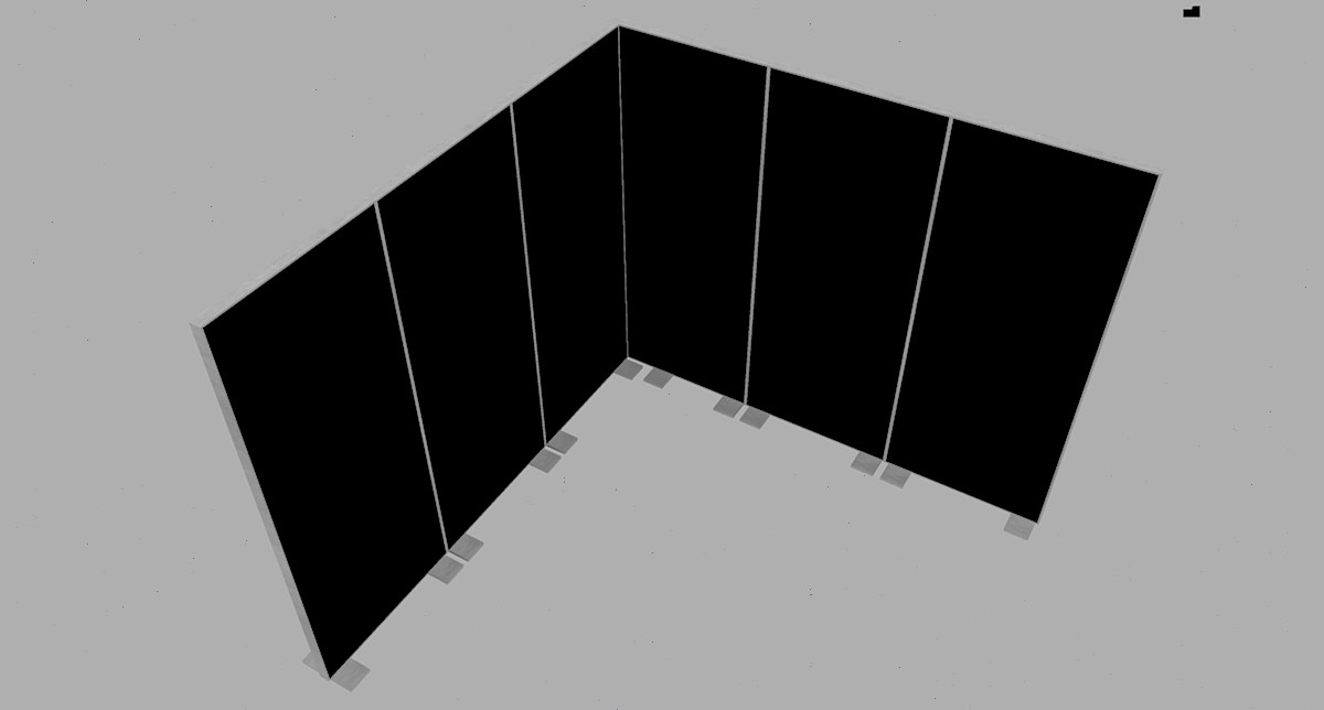Rent a Tall Aluminium Room Divider in Berlin – Partition Wall Hire Rent a Tall Aluminium Room Divider in Berlin – Partition Wall Hire