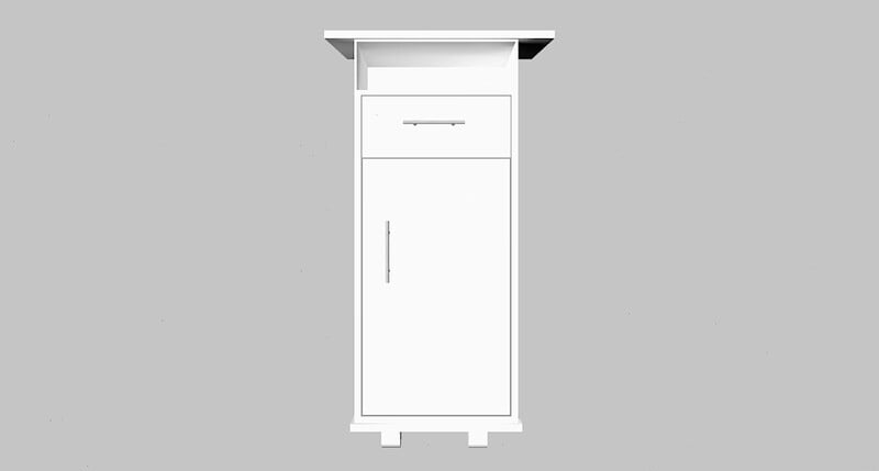 Rent a White Speaker Lectern in Berlin – Classic Podium Hire