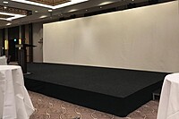 Rent a Large Carpeted Stage (280 × 350 cm, 40 cm) in Berlin – Non-Slip Event Platform Hire