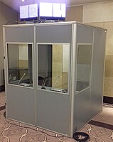 Interpreter Booth Rental Berlin – ISO-Certified Translation Cabin (≈ 210 kg)