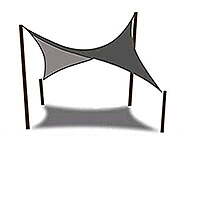 Shade Sail Rental Berlin – 3.6 × 3.6 m Fabric Sun Sail Canopy