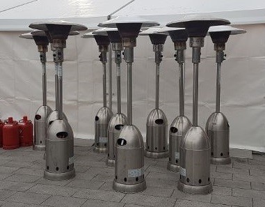Gas Patio Heater Rental Berlin – Stainless Steel Heater 5–12 kW, 25 sqm Coverage Gas Patio Heater Rental Berlin – Stainless Steel Heater 5–12 kW, 25 sqm Coverage