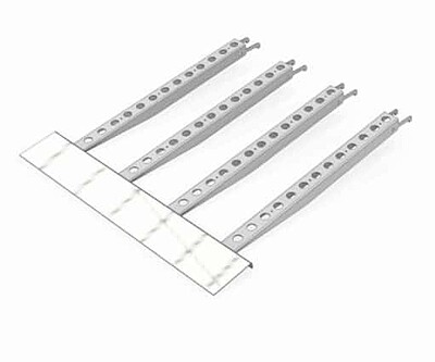Modular Flooring Ramp Rental Berlin – 1 × 1 m Steel Ramp Panel (62 mm Height)