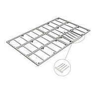 Modular Flooring Ramp Rental Berlin – 1 × 1 m Steel Ramp Panel (62 mm Height)
