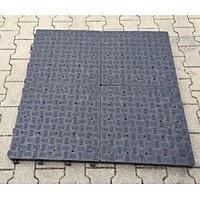 Modular Tent Flooring Panel Rental Berlin – 50×50 cm Black Weather-Resistant Tile