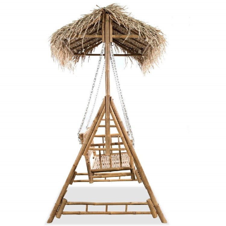 Bamboo Swing Seat Rental Berlin – Canopy Porch Swing 2.02 m High Bamboo Swing Seat Rental Berlin – Canopy Porch Swing 2.02 m High