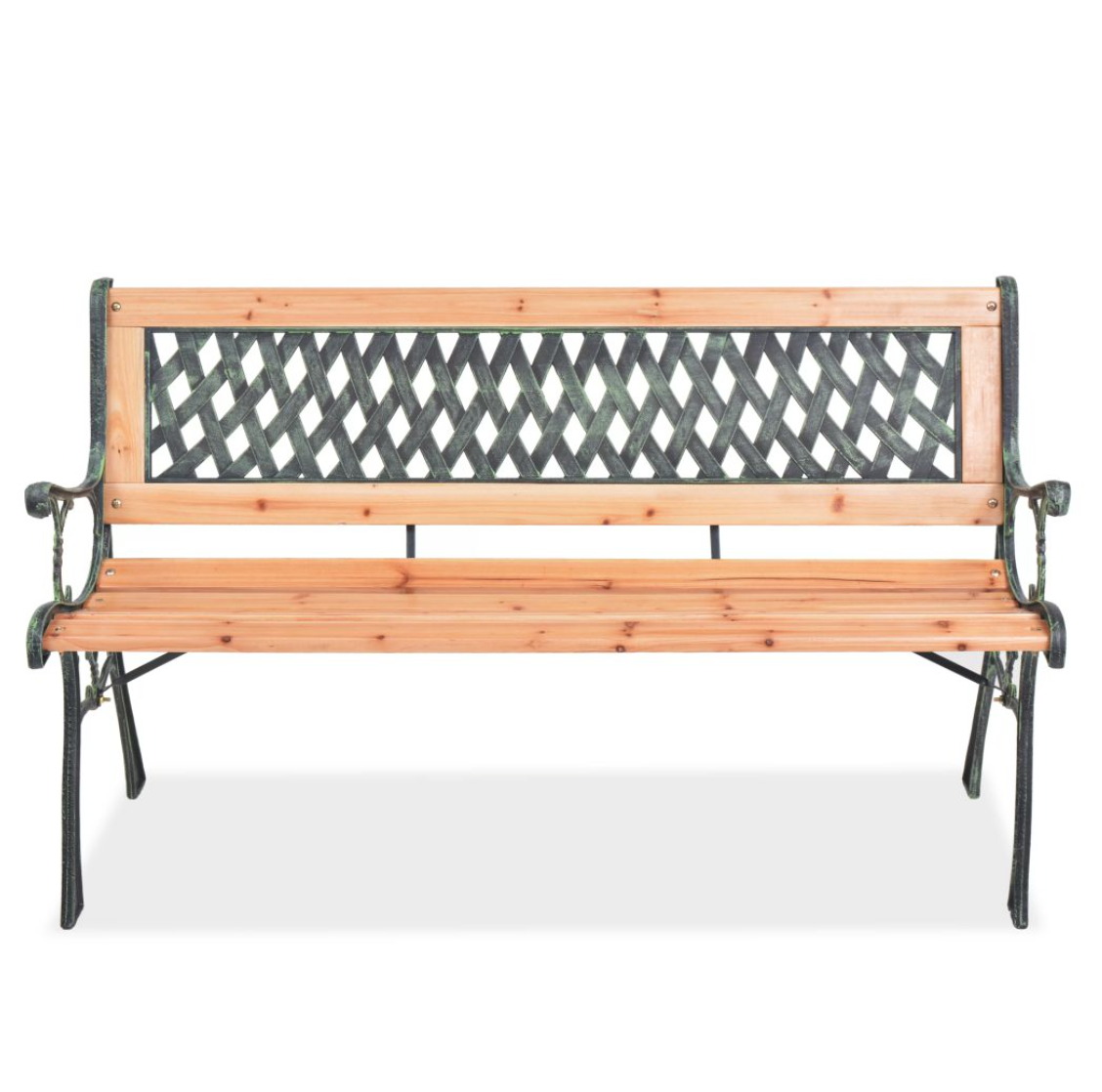 Wooden Park Bench Rental Berlin – Classic Outdoor Bench 122 × 51 cm
