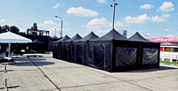 3×3 m Black Pop‑Up Canopy Hire Berlin – Waterproof Folding Tent with Sidewalls