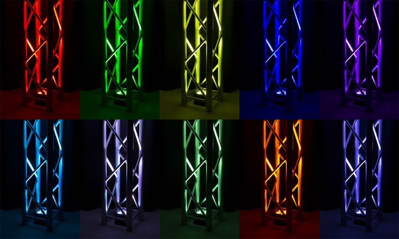 Battery-Powered Uplight for Hire in Berlin – RGB‑UV Event Lighting