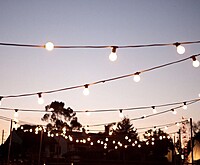 String Lights Hire Berlin – 9.5 m Festoon Lighting for Events