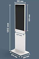 Interactive Touchscreen Kiosk White Hire in Berlin – Digital Freestanding Display (Black) Interactive Touchscreen Kiosk White Hire in Berlin – Digital Freestanding Display (Black)