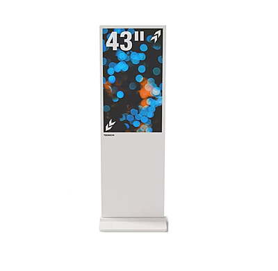 Interactive Touchscreen Kiosk White Hire in Berlin – Digital Freestanding Display (Black)