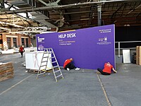 Media Wall Hire Berlin – 3m Sponsor & Press Backdrop