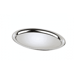 Serving Tray Rental in Berlin – Oval Stainless Steel Tray