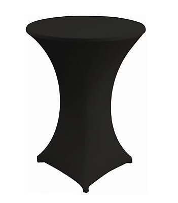 Black Stretch Cocktail Table Cover Rental in Berlin – Fitted Tablecloths