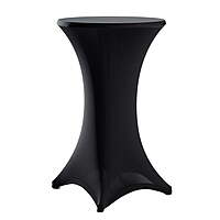 Black Stretch Cocktail Table Cover Rental in Berlin – Fitted Tablecloths
