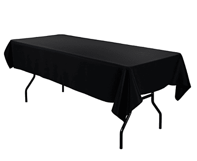 Black Tablecloth Rental in Berlin – 130×170 cm Cotton Linen