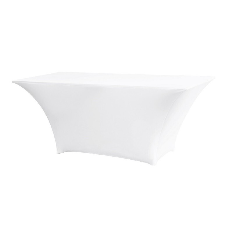 Stretch Table Cover Rental in Berlin – White & Black Fitted Tablecloths Stretch Table Cover Rental in Berlin – White & Black Fitted Tablecloths