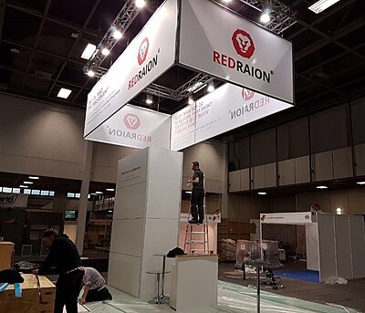 Hanging Ceiling Banner Rental in Berlin – Custom B1 Fabric Displays