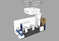 Hanging Banner Rental in Berlin – 1×4m PVC Frontlit