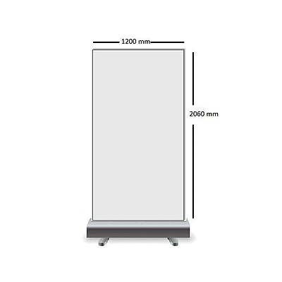 Roll-Up Banner Rental in Berlin 120×206 cm PVC Frontlit