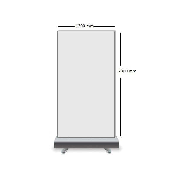 Roll-Up Banner Rental in Berlin 120×206 cm PVC Frontlit