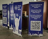 Roll-Up Banner Rental in Berlin  85×206 cm PVC Frontlit