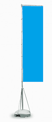 Medium Beach Flag Berlin  Rent or Buy (442 cm Height)