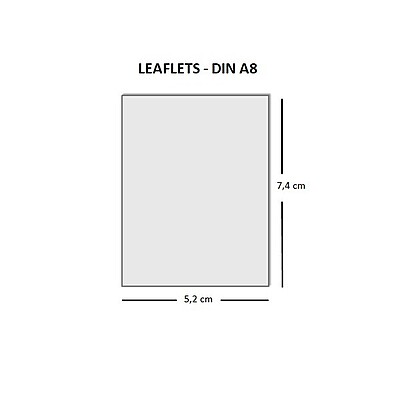 Flyer DIN A8 Berlin  Order Custom Printed (5.2 × 7.4 cm)