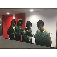 Text‑Based Wall Wallpaper Berlin  Custom Printed (100 × 100 cm)