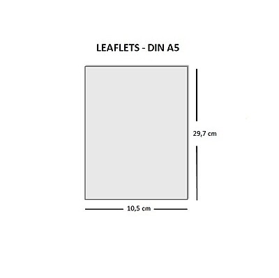 Flyer DIN A5 Printed Flyers Berlin (14.8 × 21 cm)