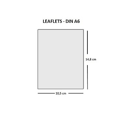 Flyer DIN A6 Printed Flyers Berlin (10.4 × 14.7 cm)
