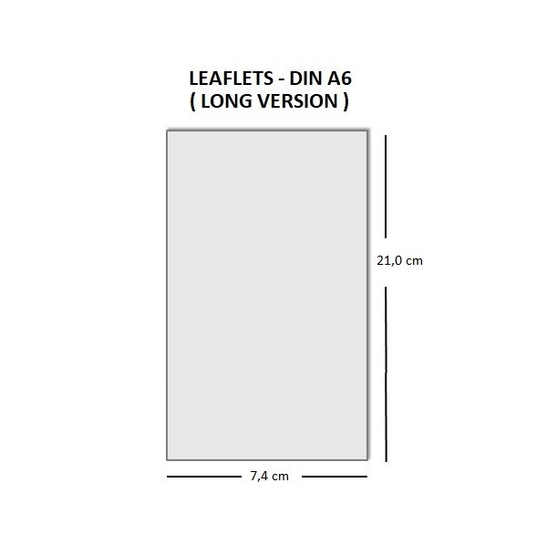 Flyer DIN A6 Long  Printed Flyers Berlin (7.4 × 21 cm)