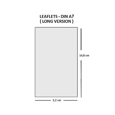 Flyer DIN A7 Long  Printed Flyers Berlin (5.2 × 14.8 cm)