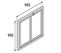 Modular Exhibition Frame with Door 992 × 992 mm  Stand Construction Berlin