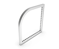 Modular Exhibition Frame with Graphics Panel 992 × 992 mm – Stand Construction Berlin