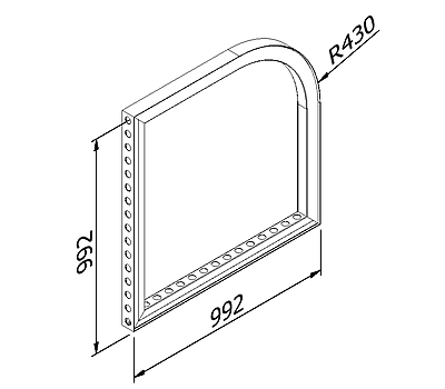 Modular Exhibition Frame with Graphics Panel 992 × 992 mm – Stand Construction Berlin