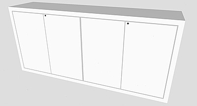 Extra-Wide Exhibition Counter Hire in Berlin (300 cm)