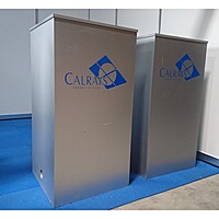 Lockable Exhibition Counter Hire in Berlin – Grey Finish