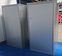 Lockable Exhibition Counter Hire in Berlin – Grey Finish