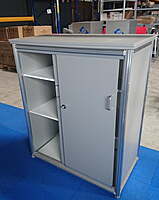 Lockable Octanorm Exhibition Counter Hire in Berlin