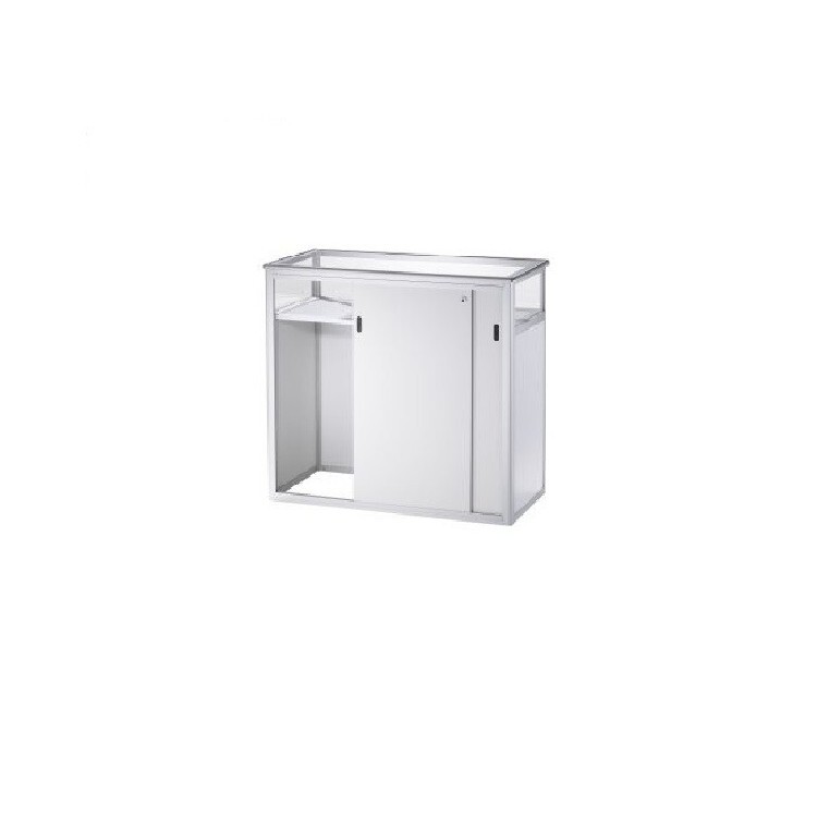 White Lockable Exhibition Counter Hire in Berlin