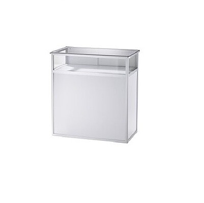 White Lockable Exhibition Counter Hire in Berlin