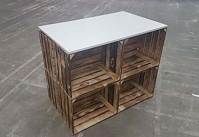 Pallet Furniture Exhibition Counter Hire in Berlin