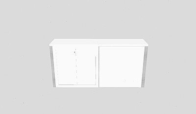 Lockable White Exhibition Counter Hire in Berlin