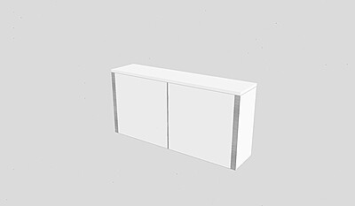 Lockable White Exhibition Counter Hire in Berlin