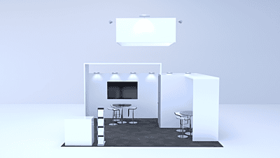 Trade Show Booth “Chicago” | 6×5m Exhibition Stand Hire in Berlin